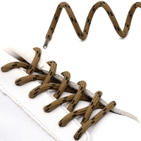 GRAH SANGRAH® (2 Pair) Shoelaces for Hiking Shoes, Outdoor Walking Sneakers, Outdoor Hiking, Climbing, Basketball, Work Boot, Running , Sport Shoes - 120 cm, Light Brown Black